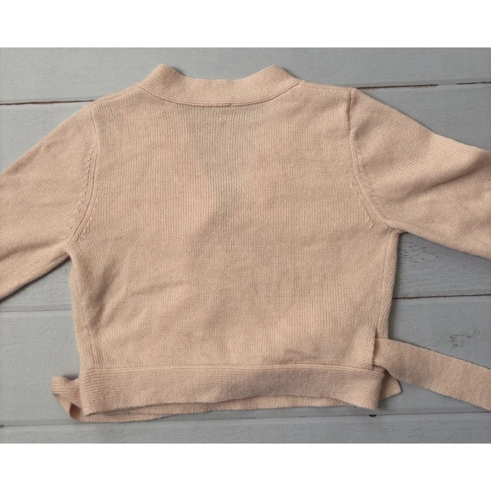 Bloch Dance Cross‎ Over Pink Cardigan Sweater Size Child's Large Ella